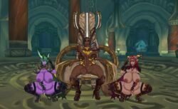 alexstrasza big_penis black dreadknight female futanari human intersex penis pregnancy pregnant valarjar warcraft world_of_warcraft wow ysera