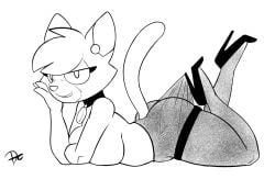 1girls 2025 anthro anthro_only arm_support ass bedroom_eyes big_breasts big_butt big_ears big_eyes biped black_and_white breast_rest breasts clothed clothing clothing_pull collar collar_tag countershade_face countershade_fur countershading delia_(ajmarekart) digital_drawing_(artwork) digital_media_(artwork) domestic_cat earpiece eyelashes felid feline felis female female_only footwear fur fur_tuft furry furry_only hand_on_face hand_on_own_face head_tuft high_heels hooked_on_heel_(trend) huge_breasts iris leaning_on_elbow legband legs_up legwear legwear_pull looking_at_viewer lying mammal mature mature_anthro mature_female mature_woman meme milf monochrome murphy_and_mitzi narrowed_eyes no_pupils on_front only_furry pantyhose pantyhose_pull pinup plantigrade pointy_ears pose prick_ears seductive shoes side_view signature slightly_chubby slightly_chubby_anthro slightly_chubby_female snout solo solo_female tail thick_eyelashes thick_thighs thighband topless topless_anthro topless_female translucent translucent_clothing translucent_legwear translucent_pantyhose tuft zokva