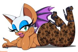 rouge the bat from sega by omegasunburst