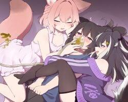 13o 3girls blush clothed clothing cruel cruelty dominant dominant_female enjoying_farting enjoying_farts face_fart face_farting facefart facefarting fart fart_cloud fart_fetish fart_in_face fart_sniffing fart_torture farting farting_in_face farting_on_another farting_on_face femdom fox_ears fox_girl fox_tail gas_mask heart-shaped_pupils pinned rabbit_girl sadistic sadistic_female skunk skunk_ears skunk_girl skunk_spray skunk_tail submissive submissive_female torture unable_to_move