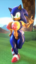 1girls 2017 3d animated areolae bouncing_breasts breasts curvy erect_nipples female female_only footwear green_eyes hedgehog huge_breasts looking_at_viewer lowkeydiag mammal nipples nude pussy rule_63 smile sonic_(series) sonic_the_hedgehog sonique_the_hedgehog thick_thighs vagina