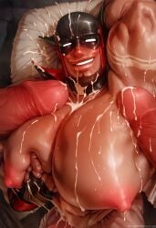 ai_generated big_pecs, man_boobs, manboobs, moobs, pecs, pectorals, rokuworshiper