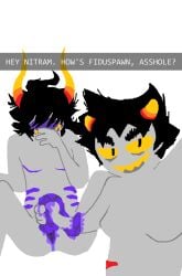 2boys alien alien_genitalia alien_humanoid alien_penis black_hair black_hair_male blush canon_couple cheating clown clown_boy clown_makeup color colored colored_skin cuck cucking cuckold cuckolding cuntboy cuntboy_sans_balls gamzee_makara gay grey_skin herm hermaphrodite homestuck homestuck_troll horn horns humanoid humanoid_alien intersex juggalo karkat_vantas male male_focus male_only maleherm miracrails multi_genitalia netorare ntr penis pussy selfie short_hair short_hair_male smile smiling tentabulge tentacle tentacle_penis troll yaoi