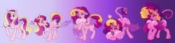 absurdres ahe_gao animals_only atcpony bat_wings before_and_after bent_over bimbofication breast_expansion breasts corruption demon female_only femsub furry gradient_background happy_trance horse_girl lip_expansion multicolored_hair my_little_pony open_mouth pegasus_girl pink_skin princess princess_cadance princess_cadance_(mlp) sequence simple_background spiral_eyes succubus symbol_in_eyes tail tongue tongue_out top-down_bottom-up transformation unicorn_girl