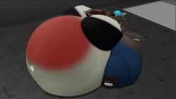 3d bbw big_breasts breasts cleavage female furry huge_breasts kingofthekabuto overweight queenofthekabuto ssbbw tagme thick_thighs wide_hips