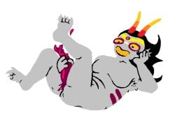 1girls alien alien_genitalia alien_humanoid alien_penis black_hair black_hair_female breasts colored_skin feet feferi_peixes female female_focus female_only fins futa_sans_balls futanari grey_skin herm hermaphrodite homestuck homestuck_troll horn horns humanoid humanoid_alien intersex long_hair long_hair_female miracrails multi_genitalia nude nude_female nudity penis posing posing_for_the_viewer presenting princess pussy royal royalty sharp_teeth solo solo_female talking_to_viewer tentabulge tentacle tentacle_penis troll