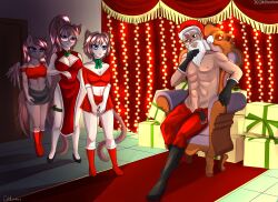 brony caliluminos cock commission holiday human neko pegasus pony santa