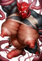 ai_generated big_dick big_penis dick gay, man_boobs moobs pecs pectorals rokuworshiper tentacle tentacle_on_male tentacle_penetration tentacle_rape tentacle_sex tentacles tentacles_on_male