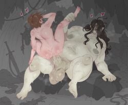 1boy 1futa 2d balls ballsack black_hair brown_hair chubby cock completely_naked completely_naked_futa completely_naked_male completely_nude completely_nude_futa completely_nude_male dick fat fat_futa fully_naked fully_nude futa futa_on_male futanari hair huge_balls huge_cock human light-skinned_male light_skin long_hair male naked naked_futa naked_male nude nude_futa nude_male orc orc_futa overweight overweight_futa pale-skinned_futa pale_skin penis random_rend scrotum sex sexual_intercourse testicles
