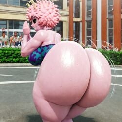 1girls ai_assisted ai_generated big_ass bottomless civitai huge_ass kalagod mina_ashido my_hero_academia sweat sweaty twerk twerking