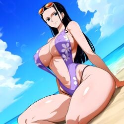 ai_generated female female_only nico_robin one_piece one_piece_girls