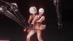 1boy1girl 3d 3d_animation bad_end big_ass big_breasts bondage bound captured captured_heroine damsel_in_distress defeated defeated_heroine domination enslaved female femsub game_over helpless hugging humiliation kidnapped kuo machine male maledom nier:_automata nier_(series) no_sound penis questionable_consent restrained robot robotic_arm sex_slave slave slavegirl slaver submissive submissive_female suspension tagme video yorha_2b yorha_9s