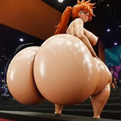 1girls ai_assisted ai_generated big_ass biting_lip civitai huge_ass itsuka_kendou kalagod my_hero_academia naked nude shiny_skin squatting sweat sweaty_butt wink