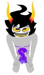 1boy alien alien_genitalia alien_humanoid alien_penis black_hair clown clown_boy clown_makeup color colored colored_skin cuntboy cuntboy_sans_balls gamzee_makara grey_skin herm hermaphrodite homestuck homestuck_troll horn horns hud humanoid humanoid_alien intersex juggalo looking_at_viewer male male_focus male_only maleherm miracrails multi_genitalia nude nude_male nudity penis pussy solo solo_male tentabulge tentacle tentacle_penis troll