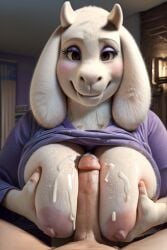 ai_generated big_breasts cum_on_breasts tagme titjob toriel undertale