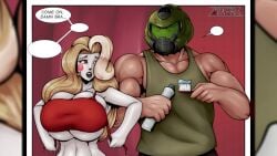 2024 animated arm_around_partner ass bethesda_softworks big_ass big_breasts blonde_hair boxers breasts breasts_bigger_than_head bulge_through_clothing charlie_morningstar_(hazbin_hotel) comic crossover cuddling demon demon_girl deviantart dialogue doom doom_slayer_(doom) english_text english_voice_acting exposed_breasts female female_demon funny hazbin_hotel helmet huge_breasts imminent_sex in_bed large_breasts larger_male leggings loving_couple loving_embrace male masculine mixsan morning_after mp4 muscular muscular_male naked naked_male nude nude_male romman08 shieldshroud shocked_expression skimpy_clothes smaller_female smiling sound sound_edit sound_effect sound_effects sound_warning straight tattoo thong topless topless_female transformation underwear video vivienne_medrano voice voice_acted