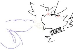 1boy 2024 anthro blush canine collar cum cum_string eyes_mostly_closed femboy furry gay penis sammy_toyy tongue_out