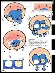 ahegao battle_for_dream_island bfb bfdi crushing cum cumshot donut_(bfdi) four_(bfb) instant_orgasm object_show object_shows orgasm orgasm_face osc satisfied_look sonia0_90