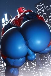 ai_generated ass big_ass_(male) big_ass_gay catsuit latex peter_parker rokuworshiper spandex spider-man spider-man_(series)