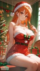 ai_generated christmas_outfit female female_only nami_(one_piece) one_piece tsukuro