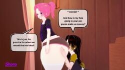 1boy 1boy1girl big_ass big_butt big_thighs clothed cough coughing crossdressing face_in_ass female femboy huge_ass huge_butt male maledom panties robin_(shora_gasniffa) shora_(shora_gasniffa) shora_gasniffa smelly_ass sniffing sniffing_ass stinky_ass thick thick_female thick_femboy thick_hips wide_hips