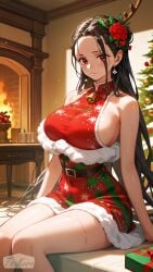 ai_generated christmas_outfit female female_only one_piece tsukuro viola_(one_piece)