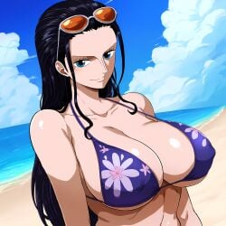 ai_generated blue_eyes female female_only nico_robin one_piece one_piece_girls