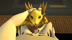 3d 4k anthro asriel_dreemurr blue_eyes cum cum_in_mouth cum_on_face digimon fellatio furry highres oral penis pov renamon source_filmmaker spainaughty undertale