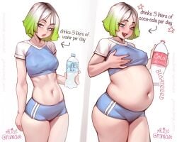 2026 alice_gromova before_and_after belly_expansion big_belly bloated_belly huge_belly nipple_bulge tagme weight_gain