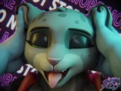 ahe_gao animated kitty_kat_(the_bad_guys) looking_pleasured loop max_(houssem) petplay petting pleasure_face showing_teeth tagme tongue_out video