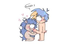 balls before_oral big_penis blue_hair chibi chibi_style cock cute dick erect_penis female flat_chest grabbing_penis heart innocent_expression kneeling kneeling_oral_position long_hair male male/female name_calling name_in_dialogue oc ocs oral_sex original original_character penis penis_grab penis_in_front_of_face penis_on_face shy simple standing touching_penis