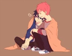 2boy ao_no_exorcist gay male male_only masculine okumura_rin shima_renzou wholesome