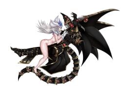 1boy 1girls ahegao anal anal_penetration anal_sex armor ass big_ass big_breasts big_butt big_penis breast_milk breasts breasts_out drooling eyes_closed female hat magical_girl male master_and_servant nipples nude octorock777 orgasm_face red-eyes_dark_dragoon red_eyes_dark_dragoon redeyes_dark_dragoon sex silent_magician silver_hair stocking stockings tail tail_play tail_sex wings yu-gi-oh!