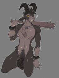 anthro_male billy_(deadlock) deadlock furry furry_male goat_boy goat_ears goat_horns nude_male valve welwraith