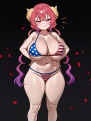 1girl ai_assisted ai_generated ilulu_(dragon_maid) large_ass large_breasts minutka miss_kobayashi's_dragon_maid