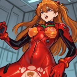 1boy 1girls ai_generated artist_name ass_visible_through_thighs blonde_pubic_hair blue_eyes bodysuit breasts brown_hair clenched_hand clitoral_hood clitoris clothed_female_nude_male clothed_sex covered_navel cowgirl_position drooling erection female_pubic_hair from_below girl_on_top hair_between_eyes hair_ornament hairpods hetero indoors interface_headset long_hair looking_down male_pubic_hair medium_breasts neon_genesis_evangelion nipples no_panties nude open_mouth orange_bodysuit orange_hair patreon_username penis pilot_suit plugsuit pov pubic_hair pussy pussy_juice rape red_bodysuit saliva science_fiction sex shaded_face shiny_clothes skin_tight solo_focus souryuu_asuka_langley sparse_pubic_hair spread_legs straddling teeth testicles thighs tongue torn_bodysuit torn_clothes two_side_up uncensored upper_teeth_only vaginal veins veiny_penis