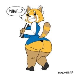 aggressive_retsuko aggretsuko big_ass big_breasts big_butt dumbnuts47 office_lady panties red_panda retsuko self_upload tagme