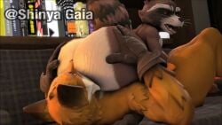 2boys 3d 3d_(artwork) ass ass_eating ass_focus ass_grab ass_on_face bedroom black_screen_roulette couch couch_sex facesit facesitting fennix_(fortnite) fortnite fox furry furry_only gay male male_only marvel marvel_comics plump_ass raccoon rocket_raccoon sfm shinyagaia shortstack sound sound_warning source_filmmaker thicc thicc_thighs thick_ass thick_thighs