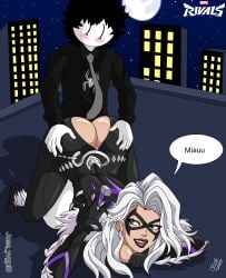1boy1girl 2026 black_cat black_cat_(marvel) black_cat_(marvel_rivals) felicia_hardy jose_yvgpi8 josetolleres2 josey8_(oc)(jose_yvgpi8) marvel marvel_comics marvel_rivals oc spanish spanish_dialogue spanish_text spider-man_(series)