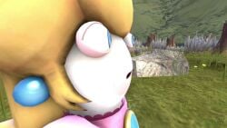 3d 3d_animation accidental_fart ass_focus big_ass blue_eyes bubble_ass day daytime fart fart_fetish farting_at_viewer female female_focus female_only forest forest_background looking_at_viewer looking_back looking_pleasured mario_(series) mario_+_rabbids nintendo paws phone pink_shirt rabbid_peach recording recording_on_phone recording_video scratching_butt sfm sound source_filmmaker surprised tacko_sfm tagme video wet_fart white_skin wobbling_ass yellow_hair
