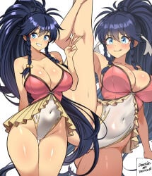 blue_eyes female female_focus female_only fire_emblem fire_emblem:_the_sacred_stones jarckius light-skinned_female light_skin long_hair looking_at_viewer ponytail summer swimsuit tagme tana_(fire_emblem) very_long_hair