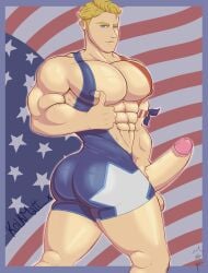 bara bara_ass bara_body bara_tits big big_ass big_boobs big_butt big_nipples big_penis big_thighs bigger_male captain_america captain_america_(marvel_rivals) cock dick fat_ass fat_butt fat_cock gay gay_male homosexual homosexual_male kolkmatt_x male male_only marvel marvel_rivals muscles muscular muscular_arms muscular_male muscular_thighs only only_male pecs penis solo solo_focus solo_male summer swimsuit tight_clothing tight_swimsuit