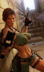3d braid brown_eyes brown_hair busty egyptian female female_focus female_only heartist3d hourglass_figure lara_croft lara_croft_(classic) light-skinned_female light_skin long_hair mummy ripped_clothing tagme tomb_raider tomb_raider_(classic) torn_clothes wide_hips