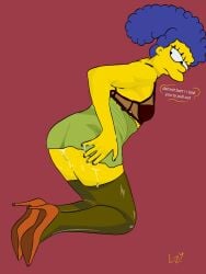 bart_simpson bent_over cum marge_simpson mom mother mother_and_son simpsons the_simpsons thesimpsons