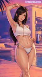anime benjatoon bikini bikini_bottom bikini_top final_fantasy final_fantasy_vii final_fantasy_vii_remake final_fantasy_xiv gta_vi_cover_girl patreon patreon_artist patreon_exclusive patreon_link patreon_logo patreon_reward patreon_url patreon_username sexy sexy_body sexy_clothing sexy_female sexy_pose tifa_lockhart tifa_lockhart_(cosplay) tifa_lockhart_(refined_dress) tifa_lockhart_(shining_spirit) video_games
