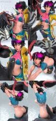 cum cum_in_hair cum_on_ass cum_on_back cum_on_hair dzooworks jubilation_lee jubilee jubilee_(marvel_rivals) marvel marvel_rivals sex size_difference tongue_down_throat tongue_in_mouth venom_(marvel) venom_(marvel_rivals) x-men