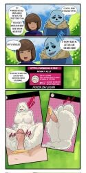 1:2 1boy 1boy1girl 1girl 1girls anthro big_breasts big_butt bone boss_monster_(undertale) bovid breasts butt caprine comic dialogue duo electronics english_text feet fellatio female foot_fetish foot_play footjob frisk genitals hi_res human humanoid_feet male male/female mammal mature_female nipples oral patreon_username penile penis phone plantigrade prostitution sans sex skeleton text toriel undertale undertale_(series) url vulva white_body whore