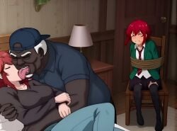 ai_generated aizawa_akemi aizawa_tomo animated animation audio bed bedroom big_breasts forced grabbing home_invasion interracial jabbaman58 kissed kissing mother mp4 nonconsensual plumber ponytail red_hair red_head saliva sleeping struggle tagme taunting tied_to_chair tied_up tomo-chan_wa_onna_no_ko tongue video yelling yelling_at_another