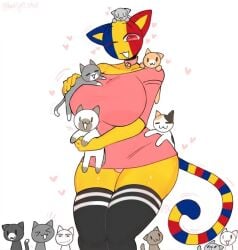 ai_generated big_breasts cat_ears cat_girl cat_tail cats countryhumans countryhumans_girl kak0yt0_chel_style romania_(countryhumans)