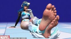 ai_generated barefeet barefoot beach bikini cleavage feet feet_fetish feet_together feet_worship foot_fetish foot_focus foot_play ice luna_snow luna_snow_(cool_summer) luna_snow_(marvel_rivals) marvel marvel_rivals relaxing seductive_feet seductive_look sexy slutty_female soles soles_feet soles_fetish stinky_feet sweaty_feet worshipping_feet
